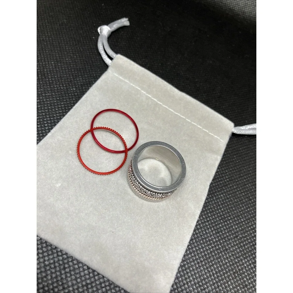 Meditation Prayer Band Silver Ring Spinner Rings. Bulk Pack. 10 Each Size 8 & 9